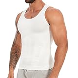 SLIMBELLE Body Shaper Herren Elastische Unterhemd Herren Tight Compression Shirt...