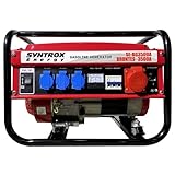 Syntrox Benzin Notstromaggregat Blintes, 220V, 380V, 50hz, dreiphasig, 2,8 kW,...