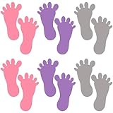 STOBOK 9 Paare Fußabdruck Boden Aufkleber Bunte Wand Fußabdruck Aufkleber...
