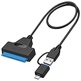 EasyULT USB 3.0 Type C zu SATA Adapter Kabel, USB 3.0/Type-C zu...