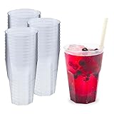 Silverkitchen 30x Cocktail Becher 0,3 L transparent aus PP 6-eckig Made In...