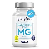 Magnesiumcitrat Kapseln - Elementar und Hochdosiert - 120 Kapseln Tri-Magnesium...