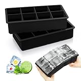 VFANDV Eiswürfelform, 2 Stück 16 Fach Eiswürfelform Silikon Ice Cube Tray...