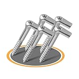 HENK Schraubhaken mit Kreutzschlitz 10 St. | Wandhaken zum schrauben | Haken zum...