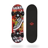 Schildkröt® Mini Skateboard 17“ Skate It Out | Kinder Skateboard ab 4-6...