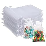 Organzabeutel, 50 Stück 13 x 18 cm Geschenk Hochzeit Säckchen, Organza...