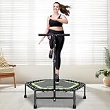 ONETWOFIT 114cm Trampolin lndoor,Rückprall Trampolin für Erwachsene, Leises...