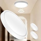 Laiebri 2er Lampe mit Bewegungsmelder innen, Ultraflach Deckenleuchte Led...