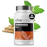 Ashwagandha hochdosiert mit Magnesiumglycinat, Vitamin B6 und Zink – Stress-...