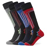 FM London Thermo-Skisocken für Männer und Frauen (4er-Pack) - Mehrfarbig...