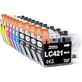Yowell LC421 Druckerpatronen Kompatibel für Brother LC421 Multipack Patronen...