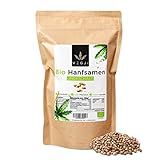 Bio Hanfsamen ungeschält 1000g, aus deutschem & französischem Bio-Anbau, reich...