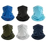 Finvizo Multifunktionstuch Schlauchschal Halstuch: 6 Stück Elastisch Loop Schal...