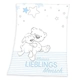 Herding Baby Best Lieblingsmensch Microfaser-Flauschdecke, 75 x 100 cm,...