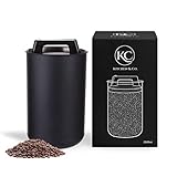 Kaffeedose luftdicht für 1 kg Kaffeebohnen mit Vakuumdeckel (Behälter für...