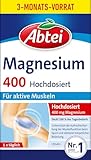 Abtei Magnesium 400 – Zur Unterstützung der gesunden Muskelfunktion – Mit...