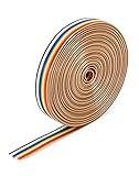 QWORK® Flachbandkabel, Jumper Kabel Breadboard Kabel 10 Polig 1,27mm Rastermaß...
