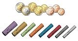 BETEC MÜNZHÜLSEN Münzrollenpapier vorgefertigt 1 Cent bis 2 Euro (120 Pack)...