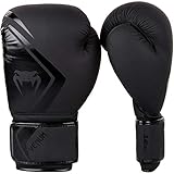 Venum Contender 2.0 Boxhandschuhe, Unisex, Erwachsene, Schwarz/Schwarz, 350 g