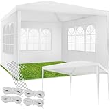 tectake® Pavillon 3x3 m, Zelt groß, wasserdicht, für Garten und Camping,...