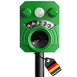 Katzenschreck, Tiervertreiber Ultraschall, 5 Modi Solar Katzenabwehr,...