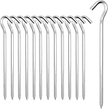 Zeltheringe, 【14/26Packung】 Heavy-Duty 18cm Zelt Heringe Metall Zelthaken...