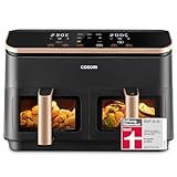 COSORI Heißluftfritteuse 2 Kammern, Airfryer Testsieger der Stiftung Warentest,...