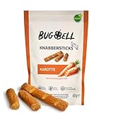 BugBell Softe Knabbersticks für Hunde 60g, Hundeleckerli, Pflanzlicher...