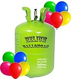 trendmile Premium Heliumflasche XL Ballongas für bis zu 30 Luftballons à 23cm...