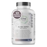 CYB | A-Z 50+ Multivitamin Tabletten - Vitamin A-Z - Nährstoffe für Ältere...