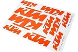 KTM Sticker Aufkleber, 8cm Bike Industries Logo auf Bogen, Maße 17,2 x 24,...