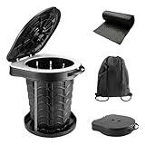 Aufgerüsteten Campingtoilette Campingtoilette faltbar mit Feder, Camping WC mit...