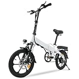 Finbike E-Bike Klappbar,16 Zoll Elektrofahrrad 7.8Ah Akku...