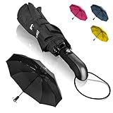STYNGARD Regenschirm sturmfest bis 140 km/h - Taschenschirm mit Auf-zu-Automatik...