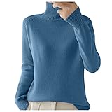 Kaschmir-Pullover für Damen,Pullover Damen Rollkragenshirt, 100% Kaschmir,...