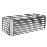 Gabiona Hochbeet Metall 184x60x90 cm | Hochbeete für Garten | Hochbeete-kit zum...