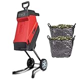 Scheppach GS55 Elektro Gartenhäcksler 2in1 Häcksler mit Fahrvorrichtung |...