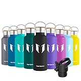 Super Sparrow Trinkflasche Edelstahl - 500ml - Auslaufsicher Thermoskanne,...