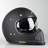 Shoei Integralhelm EX-ZERO schwarz matt Retro Fiberglas mit Doppel-D Verschluss,...