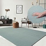 the carpet Relax Moderner Flauschiger Kurzflor Teppich, Anti-Rutsch Unterseite,...