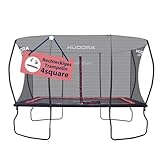 HUDORA 4square - Großes Rechteckiges Outdoor Trampolin 244x366/215x305cm -...