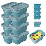 Mypicompany Frischhaltedosen mit Deckel –8 teiliges Set (je 750 ml), BPA-frei,...
