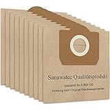 SANAWATEC 10x WD3 Staubsaugerbeutel für Kärcher 6.959-130.0 WD3 Beutel Papier...