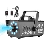 VEVOR Schneemaschine, 800 W, Hand-/Hänge-Schneemaschine mit LED-Licht und...