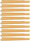 teemando® 10 X Marken Grillzange 30 cm aus Buchenholz für Wurst, Steaks und...