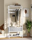 YITAHOME Garderobenregal mit Schuhschrank, freistehender Dielenbaum mit Bank und...