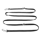 PETCOOZ Hundeleine 3M Verstellbare Schleppleine mit 2 Karabiner, Führleine...