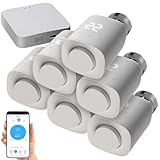 revolt Heizungsthermostat: 6er-Set programmierbare Heizkörper-Thermostate mit...