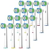 16 Stück Precision Aufsteckbürsten Kompatibel mit Oral B Aufsteckbürsten,...