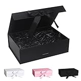 Geschenkbox Mit Schleife, Deckel, Schleifenband Und Geschreddertem Papier -...